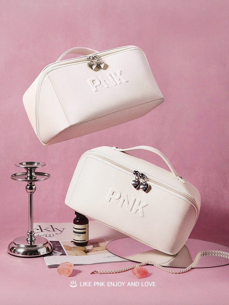 Solid Makeup Bag - White