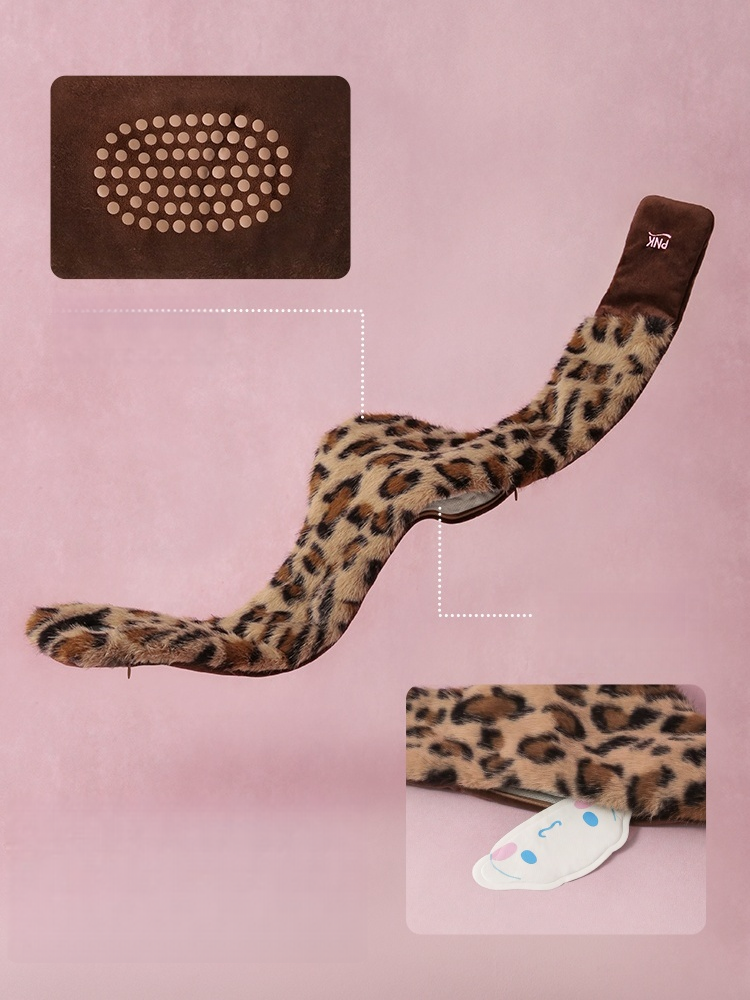 Leopard-Print Heated Neck Warmer