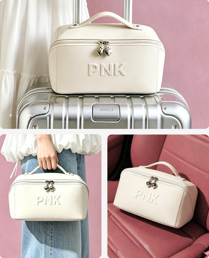 Solid Makeup Bag - White